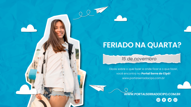 Feriado 15 de novembro na Serra do Cipó - Portal Pomerode